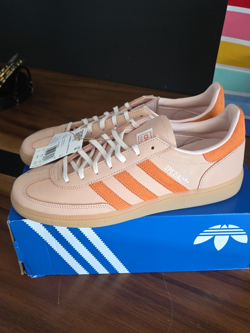 Adidas Originals Handball Spezial in pink and orange Women's Size 11 NWT